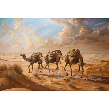 Camel in Desert canvas